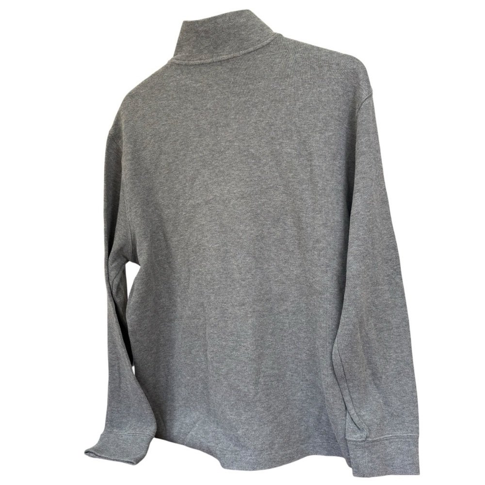 Polo Ralph Lauren Men’s M Light Gray 1/4-Zip 100% Cotton Lg Slv Top - Picture 4 of 10